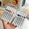 Canetas Marcadoras Acrílicas para Alunos do Ensino Fundamental, Opacas e Empilháveis, Canetas de Aquarela Infantis, Canetas Acrílicas Laváveis, Canetas Coloridas