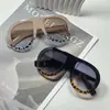 Nuevas Gafas de Sol Ojo de Sapo de Montura Grande, Gafas de Sol Personalizadas, Gafas Retro Europeas y Americanas, Anti-UV, Gafas de Sol de Moda de Alta Gama para Mujer