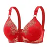 Sutiã Push-Up Feminino Fino de Abertura Frontal com Suporte Lateral para Seios Laterais, Sutiã Sem Aro, Fecho Frontal, Sutiã Estilo Mãe