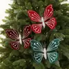 Nuevas decoraciones de Navidad 2026: Adornos de mariposa realistas, Decoraciones navideñas DIY, Adornos colgantes de mariposa