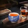 Taza Maestra de Porcelana Ruyao, Taza Personal de Gama Alta, Taza de Té para Beber Té, Taza de Juego de Té de Cerámica, Taza Doméstica para Preparar Té, Cuenco de Porcelana
