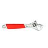 Li Ying Fabricante Hot-selling Red Handle Polido Cromado Chave Ajustável Boca Viva Chave Alça Revestida de Borracha Chave Ajustável Chave de Engrenagem
