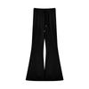 Calças Mission Summer elástico cintura cordão cintura alta calça casual mulheres calça chão calças flared