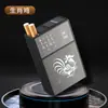 Estuche Antipresión para 20 Cigarrillos, Paquete Completo, Tapa Deslizante abatible, Portátil, Adecuado para Cigarrillos Blandos y Duros, a Prueba de Humedad, Estuche Portátil de Chapa Metálica para Cigarrillos