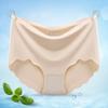 Ropa interior de seda de hielo sin costuras para mujer, cintura alta, control de abdomen, realce de glúteos, grafeno, antibacteriano, fino, transpirable, talla grande