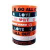 Pulsera de Silicona de Baloncesto con Tema de Balón para Hombre y Mujer Transfronteriza Pulsera Deportiva Pulsera de Goma de Baloncesto Inspiradora
