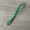 Cordão curto para celular com nó em duas cores, cordão trançado à mão para garrafa de água, alça de pulso para capa de celular, cordão de pulso removível
