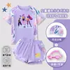 2026 Nuevo Traje de Baño Kpop Demon Slayer para Niñas Traje de Baño Infantil de Secado Rápido de Dos Piezas Moderno para Niños Mayores