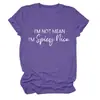 EU NÃO SOU MÁ, SOU PICANTE Camiseta Feminina Casual Fashionável de Gola Redonda e Manga Curta - Amazon Ebay Site Independente