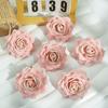 R Cabeças de Flor de Rosa Artificial com Borda Enrolada para Arranjos Florais, Buquês, Cestas de Flores DIY, Cenários e Decorações de Casamento