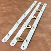 En Stock Chapado en Oro Claro 5 Ganchos 27cm Acero Inoxidable Broches de Presión para Ropa Moldeadora, Broches de Presión de Acero Metálico con Pintura en Spray Blanca