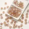 Cuentas acrílicas de ojo de gato de gelatina coloridas con recubrimiento UV de alto brillo, accesorio para cadena de teléfono DIY, llavero para colgar en el coche, cuentas sueltas