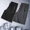 Pantalones Cortos Deportivos de Malla Hielo Seda Precio Bajo para Hombre Verano Delgados Sueltos Talla Grande Pantalones Medianos de Secado Rápido Casual de Cinco Puntos Pantalones de Playa