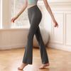 Pantalones Deportivos Acampanados Elegantes Adelgazantes de Cintura Alta Nuevos Levanta Caderas Vientre Pilates Pantalones Ajustados Moda Micro Pantalones de Yoga