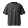 Camiseta Original Blackeden Matrix em Formato D Estilo Nacional Graffiti Americano Manga Curta para Homens e Mulheres Tops de Casal Verão