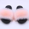 Chinelo de pele de raposa sintética quente de venda no exterior AliExpress chinelos de pele femininos chinelos de casa de pele artificial