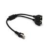 Cable de red uno abierto dos rj45 separador Ethernet RJ45 concentrador Ethernet cable de red uno arrastrar tres
