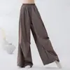 Cubierta de Baile para Mujer con Cuello Alto Medio Apilado Manga Larga Holgada Oculta Defectos Dobladillo con Volantes Ropa de Práctica para Performance de Danza Moderna