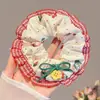 Elástico de Cabelo Estilo Relaxado para Mulheres, Prendedor de Cabelo de Renda de Alta Qualidade, Elástico de Cabelo de Alta Elasticidade, Corda de Cabelo Versátil Estilo Coreano para Outono e Inverno