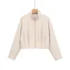 Ordem do comércio exterior! ZR fornecimento exclusivo transfronteiriço 2026 nova jaqueta bomber casual de moda feminina europeia e americana com gola alta