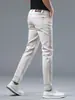 2026 Novo Jeans Bege Champagne Moda Business Tendência Casual Versátil Slim Corte Reto