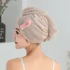 Touca Grossa para Secar Cabelo, Touca de Banho Absorvente, Toalha Triângulo, Macia, Secagem Rápida, Não Desbota, Touca para Secar Cabelo de Adulto, Turbante