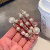 Pinza de pico de pato de perlas y diamantes de imitación de moda, horquilla para cabello suelto, de alto sentido, combinable con todo, pinza lateral, pinza para flequillo, nueva horquilla, accesorios para el cabello