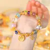 Atacado ouro ouro método antigo ouro mammon cristal multi tesouro pulseira nova moda chinesa retrô nova pulseira explosiva
