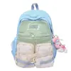 Nuevo modelo 2026 de mochila escolar para niñas, estilo ins versión coreana, mochila de gran capacidad para estudiantes de secundaria y preparatoria, mochila con temática de bosque
