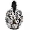 Artículo popular de comercio exterior: Sudadera con capucha impresa en 3D de Manga Blanco y Negro Japonés, Sudadera de Moda para Hombres y Mujeres, Merchandising de Anime