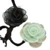 Coreia do Sul Outono e Inverno Ins Elegante Mil Ouro Rosa Negra Flor Colar Colar de Gola Feminino Retrô Y2K Corrente de Lã