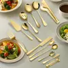 Conjunto de talheres públicos de aço inoxidável talheres de aço inoxidável utensílios de serviço para talheres públicos faca garfo colher espátula de bolo