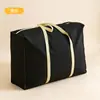 Saco de Armazenamento de Colcha Não Tecido Mais Vendido Transfronteiriço Grande Capacidade com Zíper Saco de Armazenamento de Roupas para Mudança Bolsa Tote Espessa