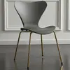 Silla Silla hogar respaldo engrosado lujo ligero plástico moderno minimalista adulto creativo ocio mesa y silla de restaurante