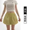 Shorts Esportivos de Verão Novo Estilo, Finos, Cintura Elástica, Soltos, Secagem Rápida, Cordão, Cintura Alta Casual para Mulheres, Fábrica de Origem
