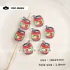 Acrílico Furo Passante Desenho Animado Acessórios para Bebidas Contas Soltas Pulseira DIY Feita à Mão Pulseira Bolsa Pingente Acessórios Enfeites de Pingente Contas