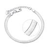 Pulsera plana de serpiente para mujer Jiahui pulsera de cuchilla joyería para mujer pulsera corta plateada al por mayor fábrica en stock