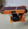 Lijadora de banda de escritorio 915x100MM Pulidora eléctrica de 4 pulgadas Máquina de lijado para acrílico Rueda motriz Rueda impulsora Rodillo