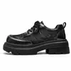 Zapatos Derby para Hombre 2026 Modelo Nuevo Zapatos de Cuero para Hombre de Punta Ancha Estilo Británico Casual Zapatos Mickey Directo del Fabricante