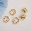 Anel Espaçador de Contas de Ouro 14K Preenchido com Cor Preservada Borboleta Estrela de Cinco Pontas Acessórios de Joalheria Contas Espaçadoras Anel de Contas DIY Acessórios para Pulseira