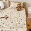 Lençol de Cama Infantil 100% Algodão, Colchonete Acolchoado Espesso para Dormir, Tapete Protetor, Cobertura de Cama, Colchão Fino de Algodão para Bebê de Jardim de Infância