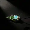 Collar Colgante de Medusa de Vidrio Cápsula de Vidrio Encanto de Medusa Joyería Cristal Regalo Hecho a Mano Regalo de Cumpleaños con Envío