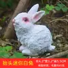 Suministro transfronterizo mini adornos de conejito bonsái musgo micro paisajismo decoraciones modelo animal manualidades de resina
