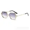 2026 Nuevas Gafas de Sol de Moda Retro Poligonales Punk Gafas de Sol para Hombre Sensación de Alta Gama Metal Gafas de Sol Modernas
