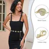 Nueva cadena de cintura de concha para mujer, superventas transfronteriza con diseño retro, un accesorio versátil que combina bien con vestidos y cinturones de verano