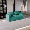 Sofá de Couro Lavável com Arranhador de Gato Estilo Nórdico de Luxo Leve, Modelo Popular para Lojas de Roupas, Sofá de Três ou Quatro Lugares para Apartamentos Pequenos e Apartamentos de Aluguel