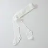 Leggings de Strass para Meninas com Listras Verticais Finas, Algodão de Alta Elasticidade, Meia-Calça Infantil Justa para Bebês e Crianças Pequenas, Estilo Primavera e Outono, Atacado Transfronteiriço