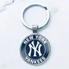 Nuevo Logo de Equipo Transfronterizo Personalizado Mlb Béisbol de Grandes Ligas Llavero de Aleación Time Gem