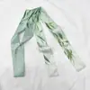 Faixa de cabelo Hanfu estilo chinês antigo faixa de cabelo estilo tinta lenço de seda estilo chinês tinta bambu fita amarrar bolsa cinto acessórios de vestuário