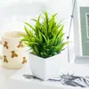 Flores Artificiais, Decorações de Mesa Criativas para Casa, Flores de Plástico, Grama Artificial, Plantas Verdes, Decorações de Interior, Mini Itens Decorativos, Bonsai